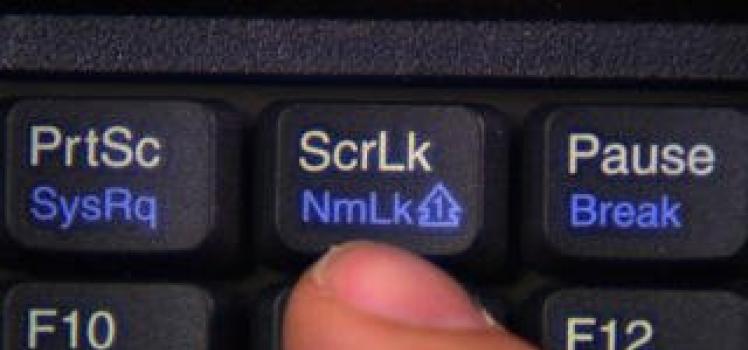 Как включить цифровую клавиатуру?